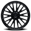 Kraze Wheels - DOUBLE DOWN - Black - Gloss Black - 22" x 8.5", 38 Offset, 5x114.3/120 (Bolt pattern), 73.00mm HUB