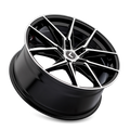 Kraze Wheels - EVOLVE - Black - Gloss Black/Machined Face - 19" x 8.5", 30 Offset, 5x120 (Bolt pattern), 72.56mm HUB