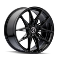 Kraze Wheels - EVOLVE - Black - Gloss Black - 19" x 8.5", 35 Offset, 5x114.3 (Bolt pattern), 64.10mm HUB