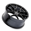 Kraze Wheels - EVOLVE - Black - Gloss Black - 18" x 8.5", 35 Offset, 5x114.3 (Bolt pattern), 60.10mm HUB