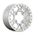 KMC Powersports - KS433 MESA FORGED UTV BEADLOCK - Silver - Raw Finish - 15" x 6", 38 Offset, 4x156 (Bolt pattern), 132mm HUB