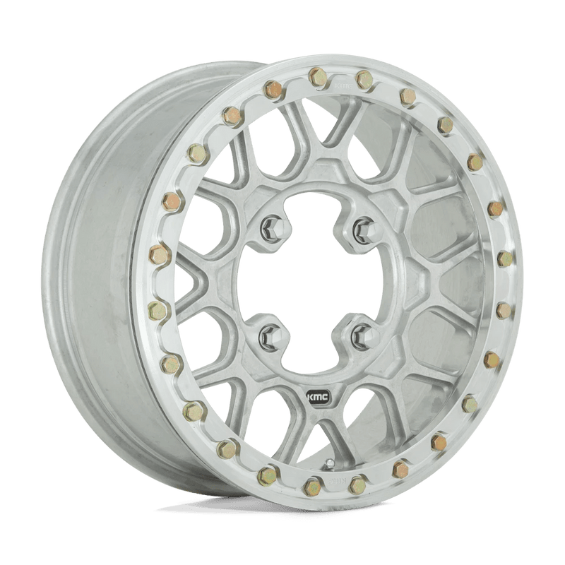 KMC Powersports - KS435 GRENADE FORGED UTV BEADL - Silver - Raw Finish - 15" x 6", 38 Offset, 4x137 (Bolt pattern), 112mm HUB