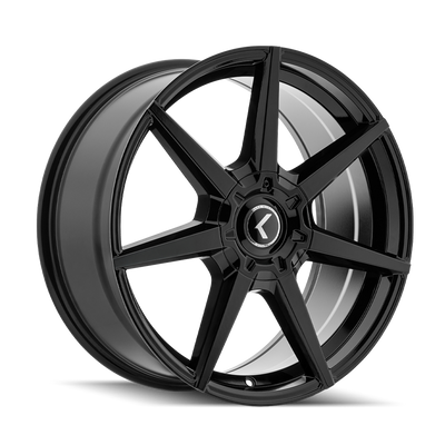 Kraze Wheels - NOVA - Black - GLOSS BLACK - 19" x 8.5", 30 Offset, 5x112, 120 (Bolt Pattern), 66.56mm HUB