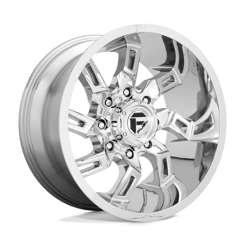 Fuel - D746 LOCKDOWN - Chrome - 20" x 10", -18 Offset, 8x165.1 (Bolt pattern), 125.10mm HUB