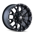 Mayhem - WARRIOR - Black - Matte Black - 20" x 10", -25 Offset, 8x165.1 (Bolt pattern), 130.80mm HUB