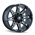 Mayhem - RAMPAGE - Black - Black/Milled Spokes - 18" x 9", 18 Offset, 8x170 (Bolt pattern), 130.80mm HUB