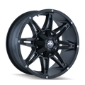 Mayhem - RAMPAGE - Black - Matte Black - 17" x 9", -12 Offset, 8x170 (Bolt pattern), 130.80mm HUB