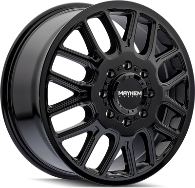 Mayhem - COGENTDUALLY - Black - Gloss Black - 20" x 8.25", 115 Offset, 8x210 (Bolt pattern), 154.2mm HUB