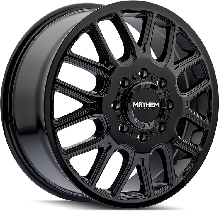 Mayhem - COGENTDUALLY - Black - Gloss Black - 20" x 8.25", 115 Offset, 8x210 (Bolt pattern), 154.2mm HUB
