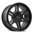 Mayhem - HERMOSA - Black - Gloss Black Milled - 20" x 9", 18 Offset, 5x114.3/127 (Bolt pattern), 87.00mm HUB