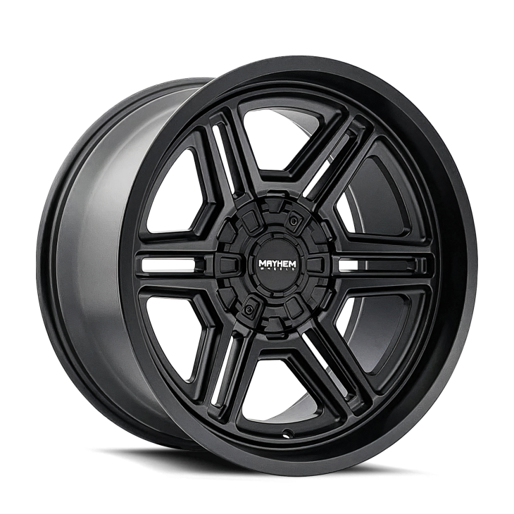 Mayhem - HERMOSA - Black - Matte Black - 20" x 9", 18 Offset, 8x165.1 (Bolt pattern), 130.8mm HUB