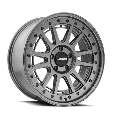 Mayhem - COMPASS - Gunmetal - Matte Gunmetal W/ Blk Bolt - 18" x 9", 0 Offset, 5x127 (Bolt pattern), 78.1mm HUB
