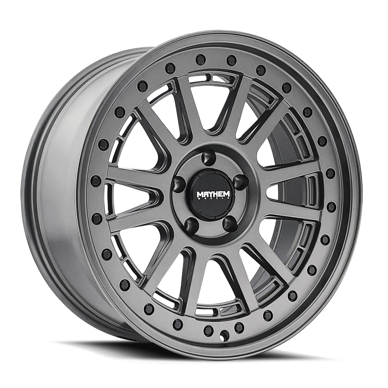 Mayhem - COMPASS - Gunmetal - Satin Gunmetal - 18" x 9", 18 Offset, 8x170 (Bolt pattern), 125.20mm HUB