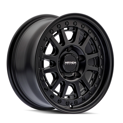 Mayhem - COMPASS - Black - Matte Black - 18" x 9", 0 Offset, 5x127 (Bolt pattern), 78.1mm HUB