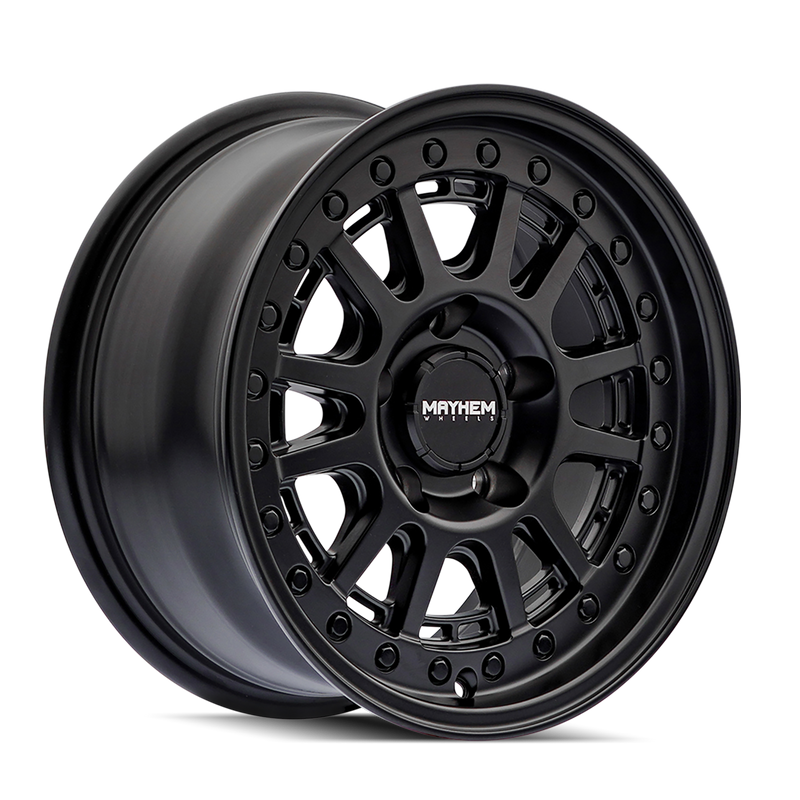 Mayhem - COMPASS - Black - Matte Black - 18" x 9", 18 Offset, 8x165.1 (Bolt pattern), 125.20mm HUB