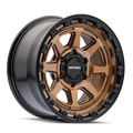 Mayhem - RIDGELINE - Bronze - Satin Bronze/Black Lip - 18" x 9", 20 Offset, 6x139.7 (Bolt pattern), 106.00mm HUB