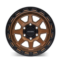 Mayhem - RIDGELINE - Bronze - Satin Bronze/Black Lip - 17" x 8.5", 25 Offset, 6x139.7 (Bolt pattern), 106.00mm HUB