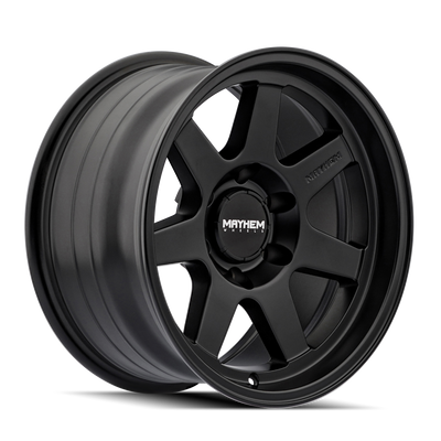 Mayhem - CONVOY - Black - Satin Black - 17" x 9", -6 Offset, 5x127 (Bolt pattern), 78.1mm HUB