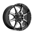 Moto Metal - MO970 - Black - G-Black Mach W/ Milled Accents - 17" x 8", 40 Offset, 5x120 (Bolt pattern), 72.6mm HUB