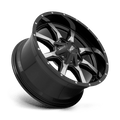 Moto Metal - MO970 - Black - G-Black Mach W/ Milled Accents - 18" x 10", -24 Offset, 6x135/139.7 (Bolt pattern), 125.5mm HUB