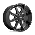 Moto Metal - MO970 - Black - Semi G-Black W/ Milled Spokes - 20" x 9", 18 Offset, 5x127/139.7 (Bolt pattern), 78.3mm HUB