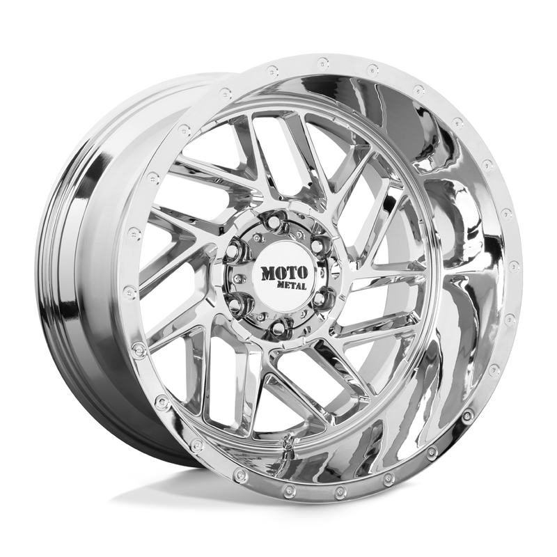 Moto Metal - MO985 BREAKOUT - Chrome - 20" x 12", -44 Offset, 5x127 (Bolt pattern), 71.5mm HUB