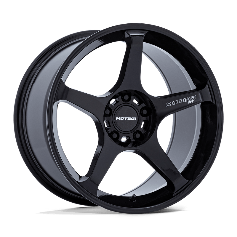 Motegi - MR159 BATTLE V - Black - Blackbird Metallic - 17" x 9.5", 35 Offset, 5x114.3 (Bolt pattern), 72.56mm HUB