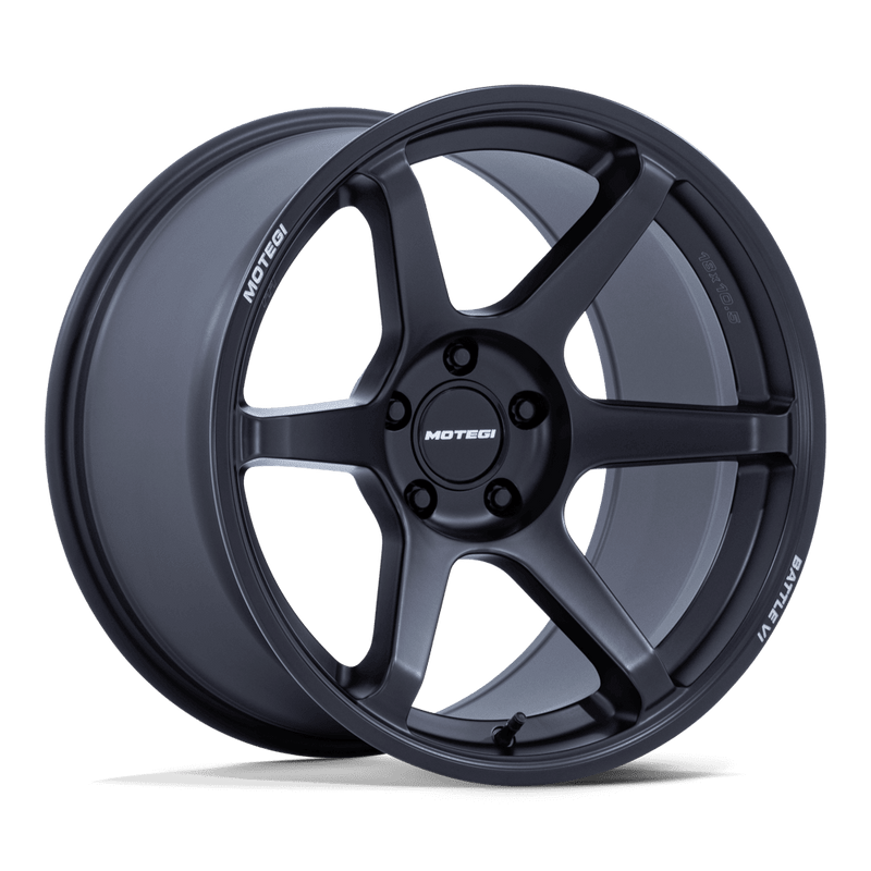Motegi - BATTLE - Black - Matte Blackbird Metallic - 19" x 8.5", 20 Offset, 5x114.3 (Bolt pattern), 72.56mm HUB
