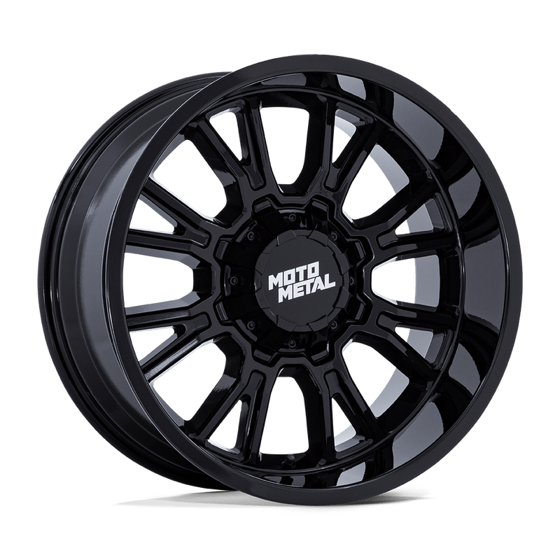 Moto Metal - MO810 LEGACY - Black - Gloss Black - 18" x 9", 1 Offset, 6x135/139.70 (Bolt pattern), 106.1mm HUB