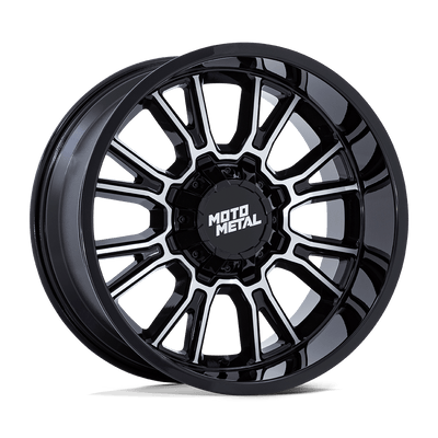 Moto Metal - MO810 LEGACY - Black - Gloss Black Machined - 18" x 9", 20 Offset, 6x135/139.70 (Bolt pattern), 106.1mm HUB