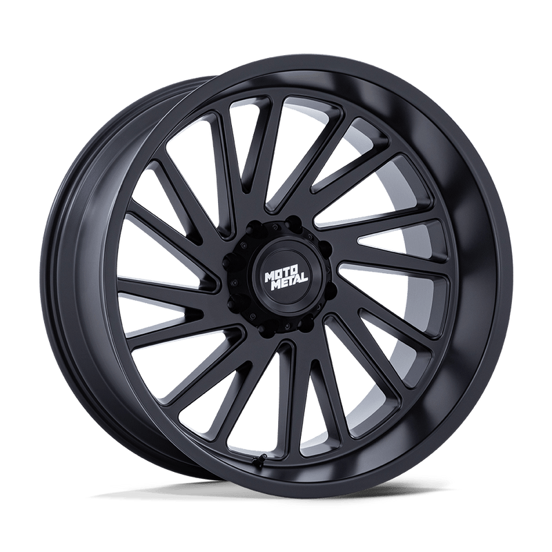 Moto Metal - MO811 COMBAT - Black - Matte Black - 22" x 10", -18 Offset, 6x139.7 (Bolt pattern), 106.1mm HUB
