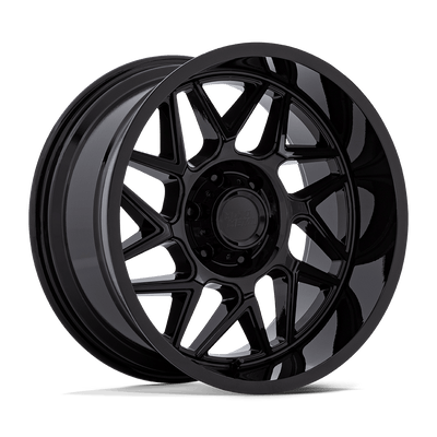 Moto Metal - MO812 TURBINE - Black - Gloss Black - 20" x 9", 1 Offset, 5x139.7 (Bolt pattern), 78.1mm HUB