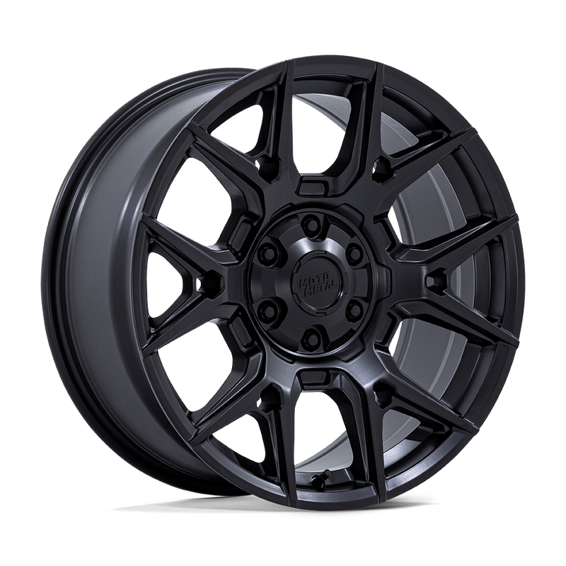 Moto Metal - MO813 MASON - Black - Matte Black - 18" x 9", 18 Offset, 6x135/139.7 (Bolt pattern), 95.10mm HUB