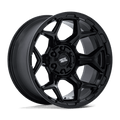 Moto Metal - MO815 DUX - Black - Gloss Black - 20" x 9", 1 Offset, 5x114.3/127 (Bolt pattern), 78.1mm HUB