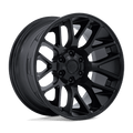 Moto Metal - MO816 OVERLOOK - Black - Blackout - 20" x 9", 1 Offset, 5x114.3/127 (Bolt pattern), 78.1mm HUB