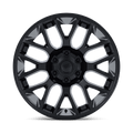 Moto Metal - MO816 OVERLOOK - Black - Blackout - 20" x 10", -18 Offset, 8x180 (Bolt pattern), 124.2mm HUB