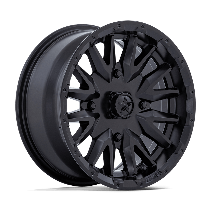 MSA Offroad Wheels - M49 CREED - Black - Matte Black - 24" x 7", 0 Offset, 4x156 (Bolt pattern), 115.1mm HUB