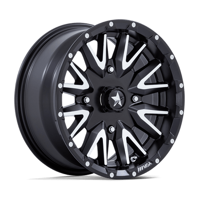 MSA Offroad Wheels - M49 CREED - Black - Matte Black Machined - 24" x 7", 0 Offset, 4x137 (Bolt pattern), 96mm HUB