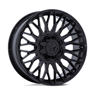 MSA Offroad Wheels - M50 CLUBBER - Black - Gloss Black - 15" x 3.75", 10 Offset, 5x114.3 (Bolt pattern), 72.56mm HUB