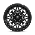 MSA Offroad Wheels - MA53 BOLO UTV BEADLOCK - Black - Gloss Black Milled - 15" x 7", 10 Offset, 4x156 (Bolt pattern), 115.1mm HUB