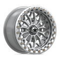 MSA Offroad Wheels - MA53 BOLO UTV BEADLOCK - Silver - Gloss Silver W/ Machined Face - 15" x 7", 10 Offset, 4x137 (Bolt pattern), 96mm HUB