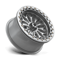MSA Offroad Wheels - MA53 BOLO UTV BEADLOCK - Silver - Gloss Silver W/ Machined Face - 15" x 7", 10 Offset, 4x110 (Bolt pattern), 86mm HUB