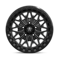 MSA Offroad Wheels - MA53 BOLO UTV BEADLOCK - Black - Gloss Black Milled - 15" x 7", 10 Offset, 5x114.3 (Bolt pattern), 72.56mm HUB