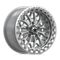 MSA Offroad Wheels - MA53 BOLO UTV BEADLOCK - Silver - Gloss Silver W/ Machined Face - 15" x 7", 10 Offset, 5x114.3 (Bolt pattern), 72.56mm HUB