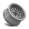 MSA Offroad Wheels - MA53 BOLO UTV BEADLOCK - Silver - Gloss Silver W/ Machined Face - 15" x 7", 10 Offset, 5x114.3 (Bolt pattern), 72.56mm HUB