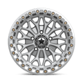 MSA Offroad Wheels - MA53 BOLO UTV BEADLOCK - Silver - Gloss Silver W/ Machined Face - 15" x 7", 10 Offset, 5x114.3 (Bolt pattern), 72.56mm HUB