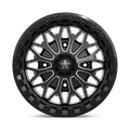 MSA Offroad Wheels - MA53 BOLO UTV BEADLOCK - Black - Gloss Black Milled - 15" x 7", 38 Offset, 4x110 (Bolt pattern), 86mm HUB