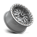 MSA Offroad Wheels - MA53 BOLO UTV BEADLOCK - Silver - Gloss Silver W/ Machined Face - 15" x 7", 38 Offset, 4x156 (Bolt pattern), 115.1mm HUB