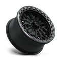 MSA Offroad Wheels - MA53 BOLO UTV BEADLOCK - Black - Matte Black W/ Gl-Gunmetal Rg - 15" x 7", 38 Offset, 4x137 (Bolt pattern), 96mm HUB