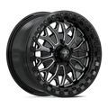 MSA Offroad Wheels - MA53 BOLO UTV BEADLOCK - Black - Gloss Black Milled - 15" x 7", 38 Offset, 5x114.3 (Bolt pattern), 72.56mm HUB